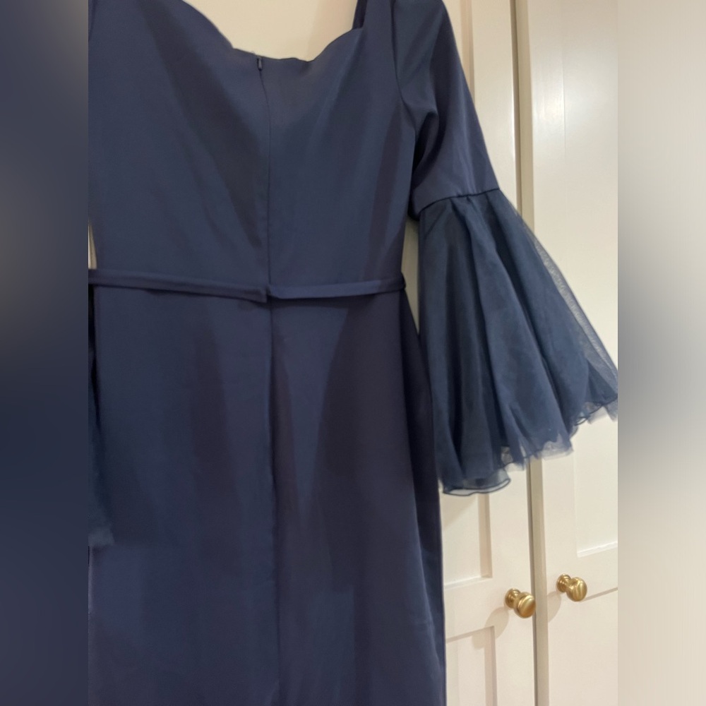 Mac Duggal Royal Blue Long Sleeve Gown - Picture 7 of 7
